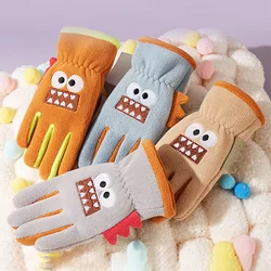 Cartoon Children Winter Gloves Soft Warm Fleece Baby Gloves for Girls Boys Accessories Outdoor Sports Riding Kids Socks 8*20cm