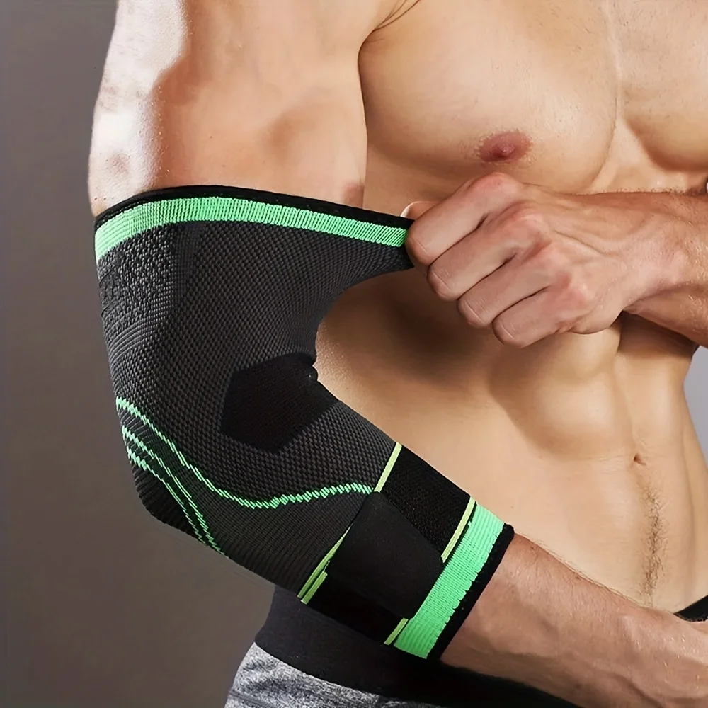 Order A Size Up, 1pc Elbow Support Brace with Compression Strap for Men WomenTendonitis, Tennis Arthritis Basketball Baseball