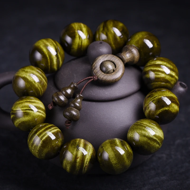 دا يي جين سي نان مو مو موجة المياه الطبيعية التنين المرارة نمط اللعب الثقافي بوذا حبة سوار الرجال والنساء شعبية Wo #6