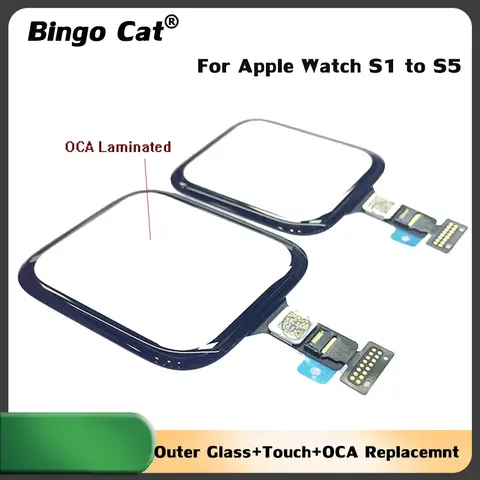 Wyświetlacz z ekranem dotykowym + folia OCA do Apple Watch 38 mm 40 mm 42 mm 44 mm 45 mm 49 mm S10 3 4 5 6 7 9 SE Wymiana ekranu dotykowego
