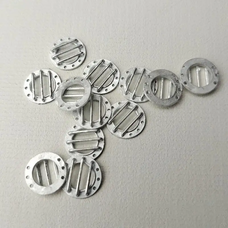 12PCS Miniature Round Grille Portholes Oxidation Resistant Alloy 8mm/11mm/12mm Outer Dia for Train Model Modification