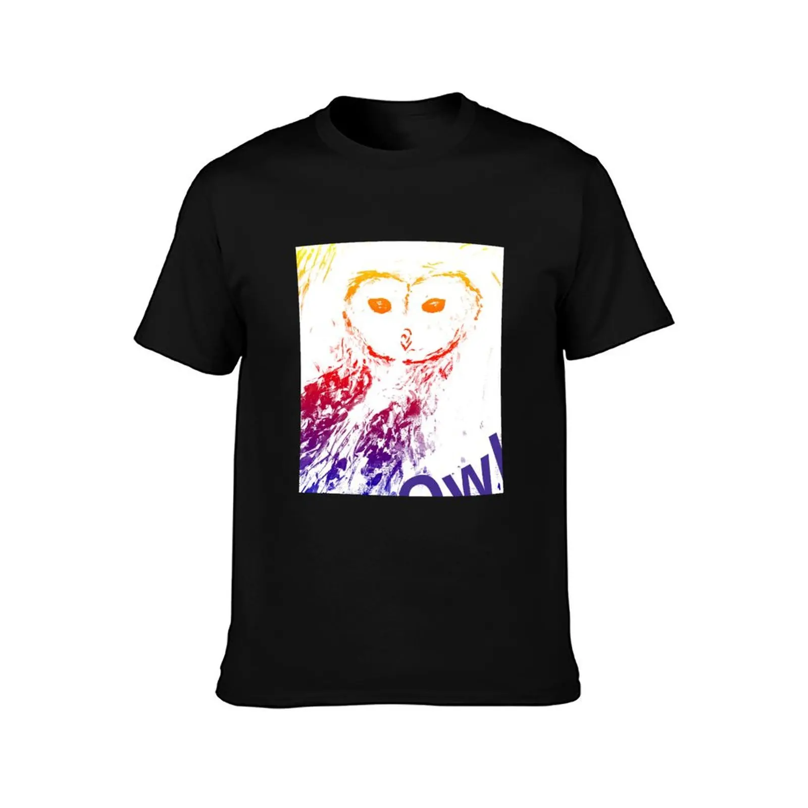 Owl, barn owl, burrowing Owl, baby owl T-Shirt Festival Casual Short Sleeve T-Shirt