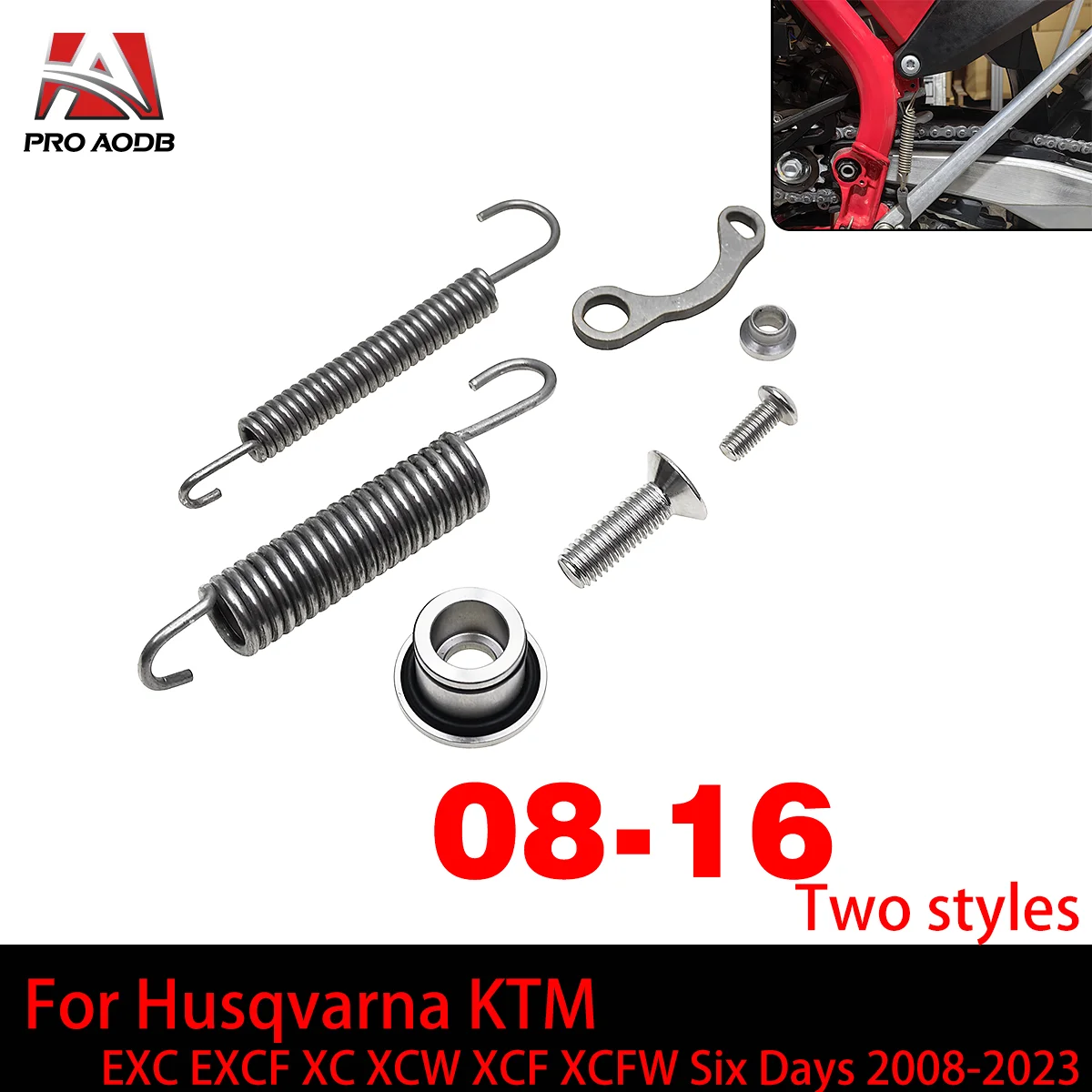 

Motocross Kickstand Side Stand Springs Kit For Husqvarna FE TE FX TX 2008-2023 For KTM EXC EXCF XC XCF SX SXF XCW XCFW Six Days