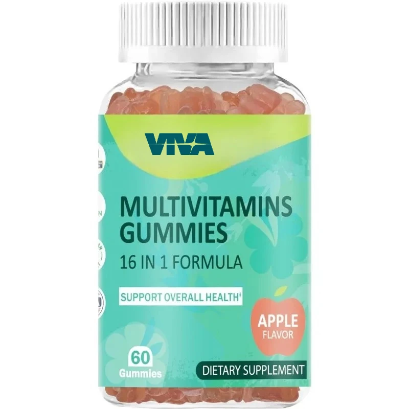16 in 1 Multi Vitamin Gummies Essential Vitamins & Minerals Comprehensive Health Support Delicious Fruit Flavored Snack
