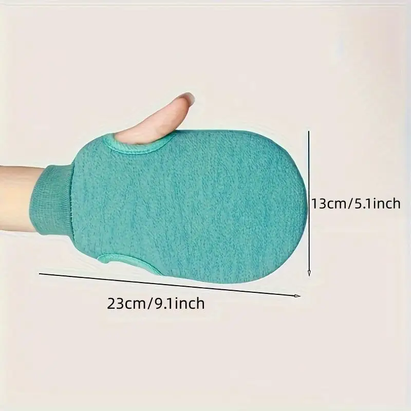 1Count Double-Sided Bath Glove,Exfoliating Scrubbing Mitt,Body Massage Tool,Ideal for Skin Care&Relaxing Baths view 3