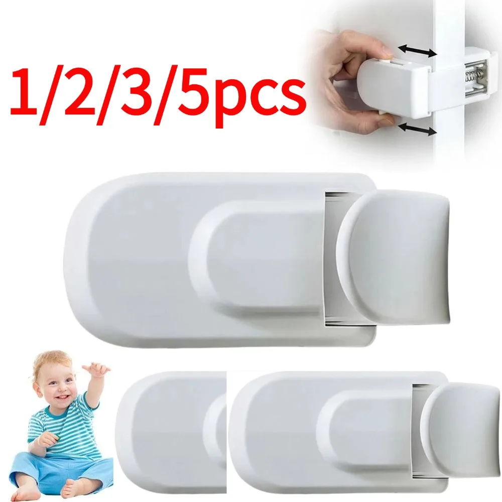 verrou-de-securite-anti-pincement-pour-porte-1-2-3-5-pieces-empeche-l'enfant-d'ouvrir-la-porte-verrouillage-automatique-protection-enfant