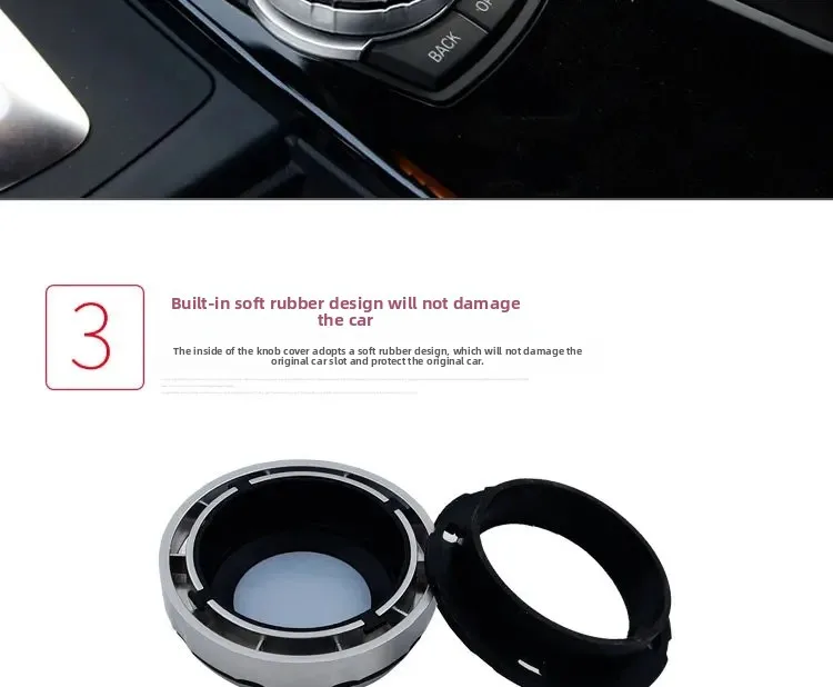 For BMW 1 2 3 4 5 6 7 Series X1 X5 X6 F20 F30 F10 F07 E60 E90 E70 IDrive Car Multimedia Big Knob Covers Button Trim Control