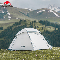Naturehike JIM'S GEAR Camping Tent 1-2 People 15D Nylon Ultralight Portable Windproof Rainproof Outdoor Hiking 4 Seasons Tents