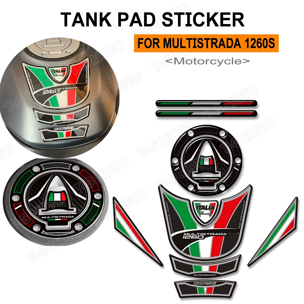 

For Ducati MULTISTRADA 1260 S 1260S Tank Pad Cover Protector Sticker 1260S Motorcycle Accesories
