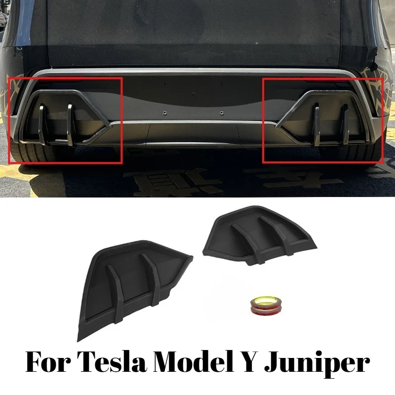 

Rear Diffuser Spoiler For Tesla Model Y Juniper No Drill Installation Exterior Decoration Auto Accessories Wing Trim Upgrade Kit
