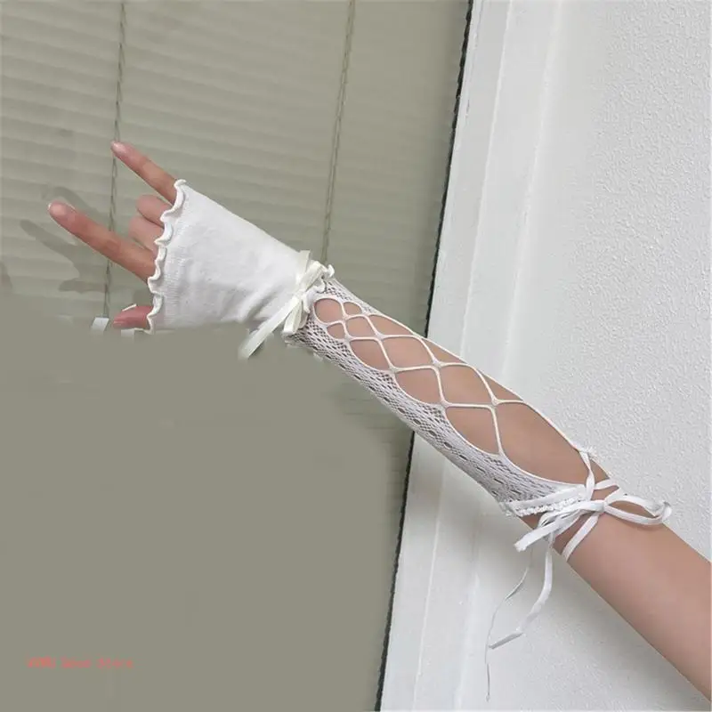 Trang phục người giúp việc Tay áo cánh tay Trang trí thanh lịch Tay áo cánh tay ren ArmCovers