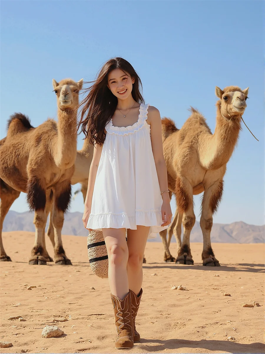 Solid A-Line Casual… - image