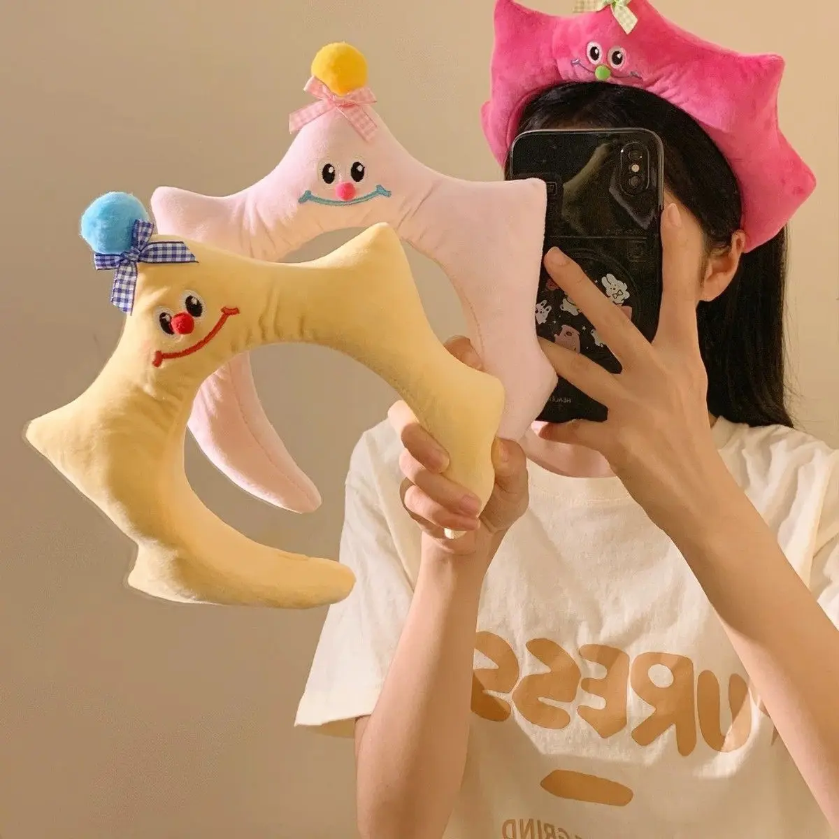 Headband Soft Sponge Star Cute Funny for Face Wash Mask Makeup Daily Women Comfortable Lightweight Premium Quality
