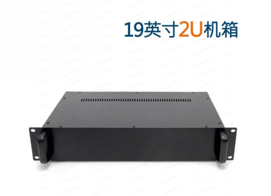 

Черный 19-дюймовый проект 2U, корпус «сделай сам», коробка переключателя данных, корпус, серверный корпус силовой связи