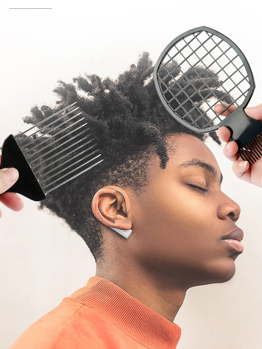 3-teiliges Wellenbürsten-Set, Komplettes Haarstyling-Kit mit Kamm, Afro-Lockenwerkzeuge für 360-Grad-Wellen und Kantenkontrolle – Detail 1