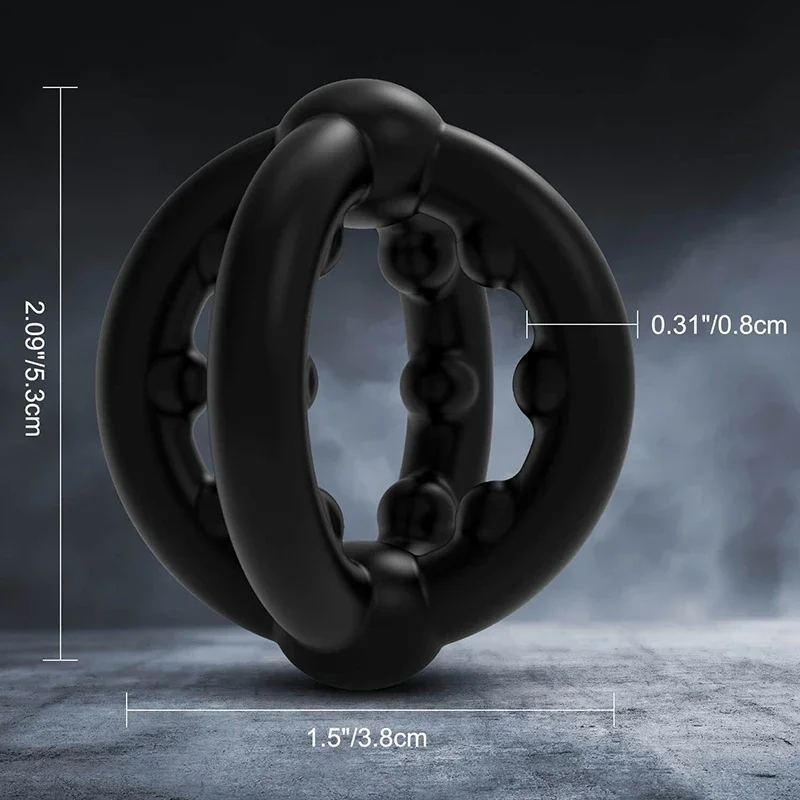 Newest Crossed Cock Rings Penis Ring Sex Toys Men Novelty Toys Reusable Silicone Semen Lock Ring Enlargement Delayed Ejaculation