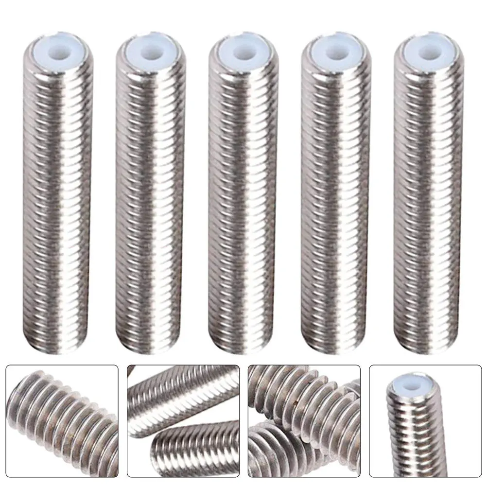 

5Pcs Stainless Steel 3D Printer Throat Tube Extruder Part Ptfe Sleeve 175Mm Filament Feed Tube Thermal Barrier Replacement