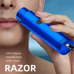 Tragbare Mini-Elektro rasierer Rasierer Unisex-Trimmer USB wiederauf ladbare Friseur-und Rasier werkzeuge Home Travel Car verwenden