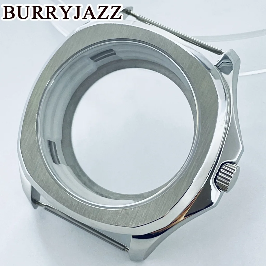 BURRYJAZZ 40mm NH35 NH36 ETA2824 2836 Miyota8215 Mingzhu DG2813 3804 Watch Case With Sapphire Crystal Stainless Steel Waterproof