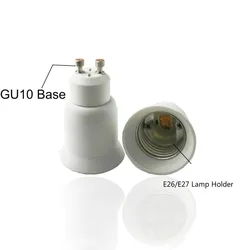 2 sztuk GU10 do E26 E27 CFL uchwyt lampy LED Adapter PBT obudowa Gu10 2P standardowy średni Edison żarówka wkręcana gniazdo elektryczne konwerter