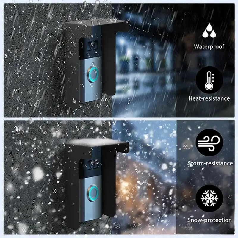

Ring Doorbell Cover Sun Protection Waterproof Doorbell Covers Steel Windproof Door Bell Cover Doorbell ring doorbell cover plate