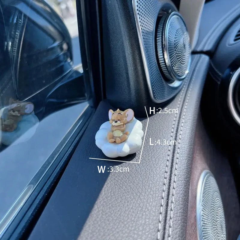 لطيف توم لوحة سيارة ديكور مجموعة الكرتون الشكل جيري مركبة الداخلية سطح المكتب زخرفة جمع اكسسوارات السيارات الزجاج الأمامي #6