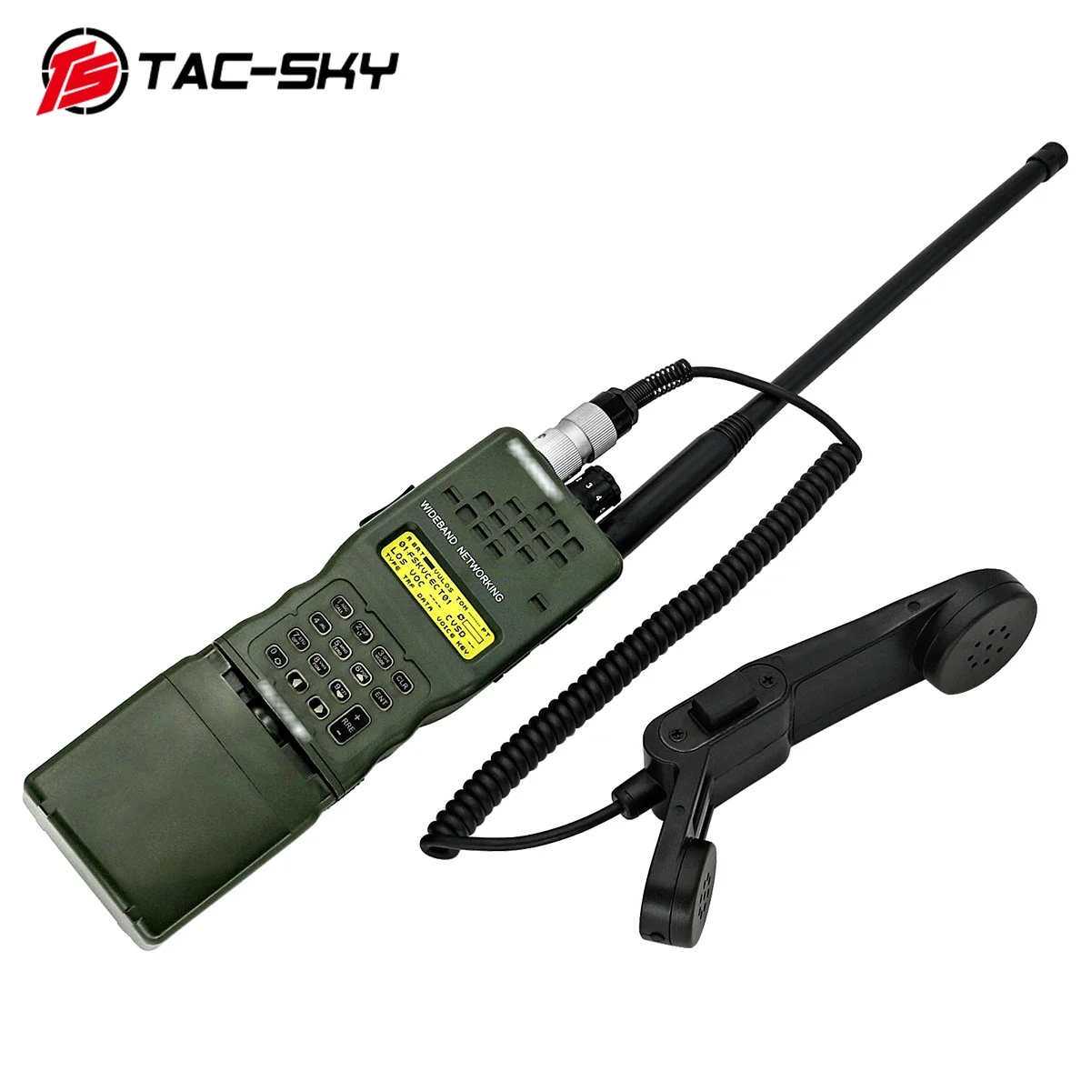 Adaptador militar táctico de TAC-SKY, altavoz de mano de 6 pines, micrófono H250 PTT para modelo de walkie-talkie AN/PRC 148 152