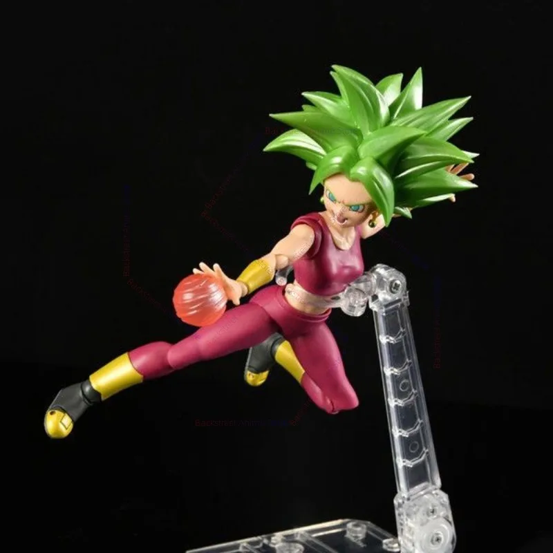 En Stock Original Bandai SHFiguarts Dragon Ball Super Super Saiyan Kefla figura Anime figura de acción modelo de juguete