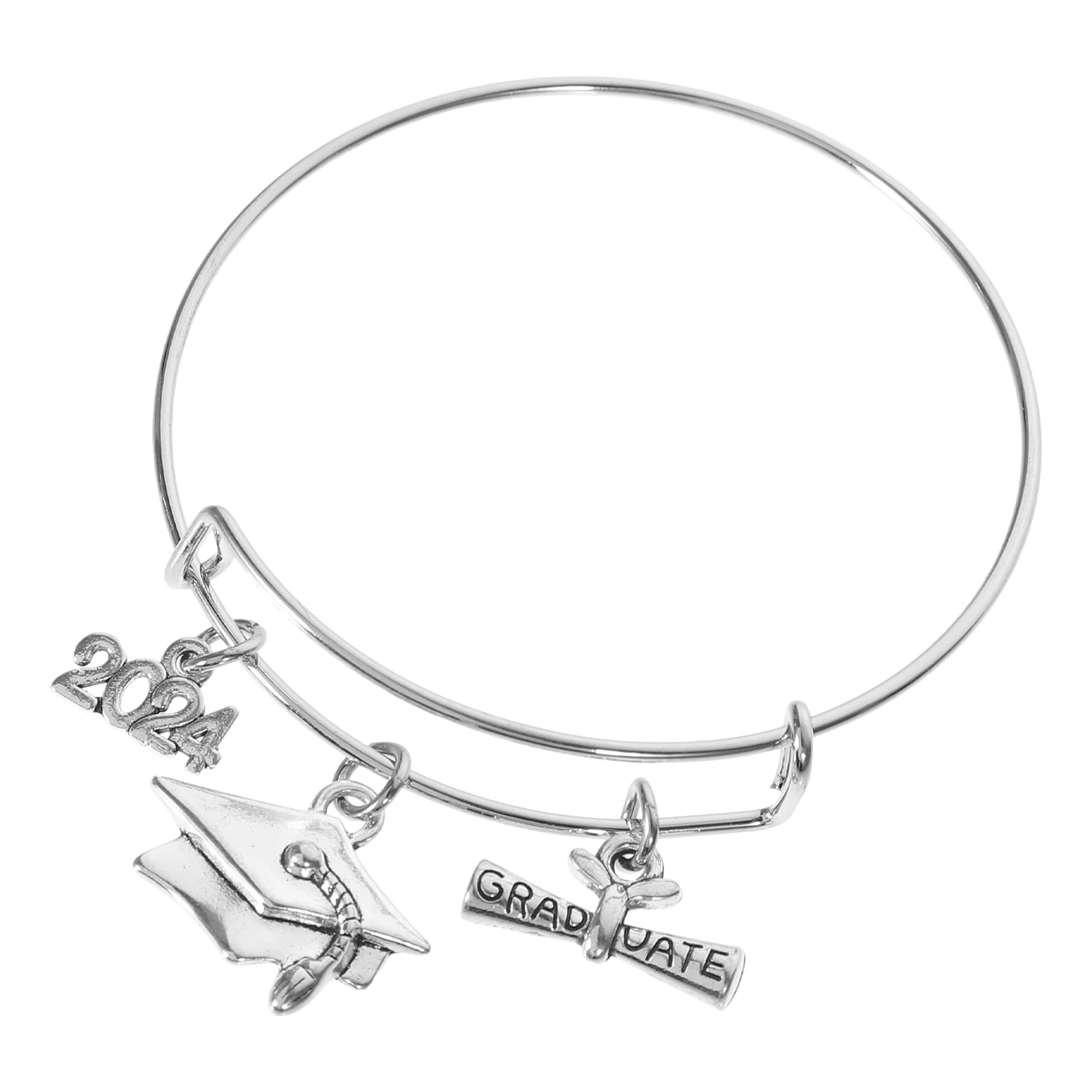

Bracelet for Graduation Season Adjustable Graduate Decorative Charm Decorations