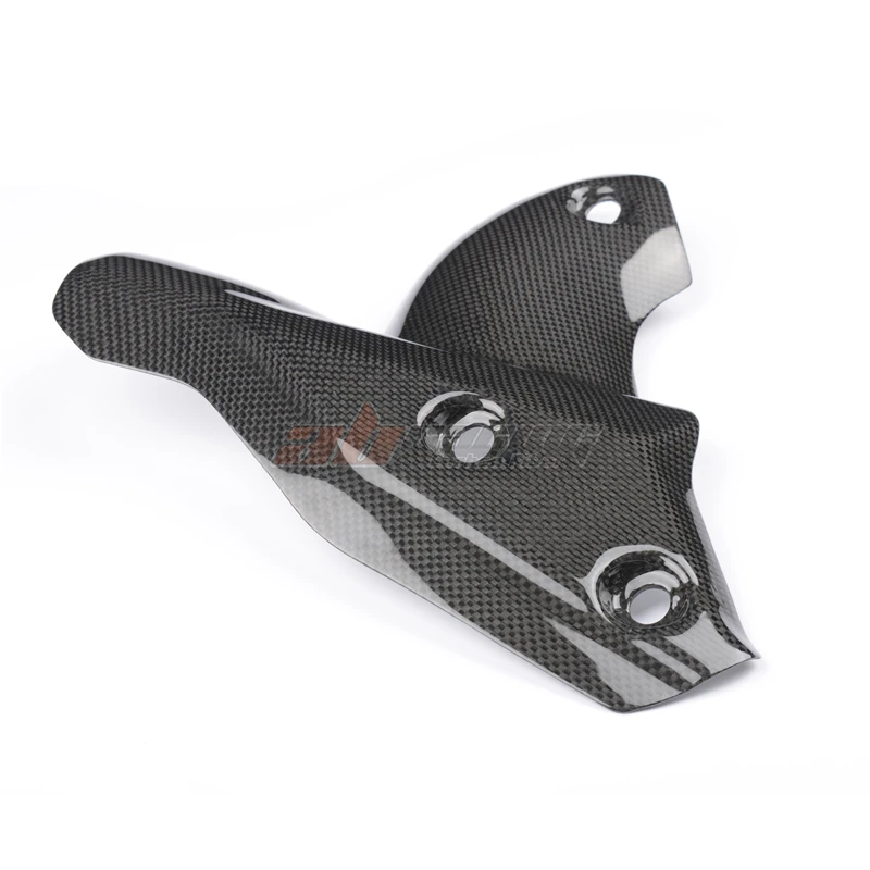 Exhaust Pipe Heat Shield Cover Guard Fairing For Ducati Streetfighter Full Carbon Fiber 100% Protection