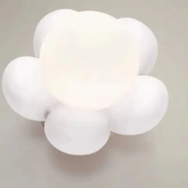 北欧フラワー-led-壁取り付け用燭台ソフトライト木製ベース壁ランプ寝室子供部屋通路廊下家の装飾照明