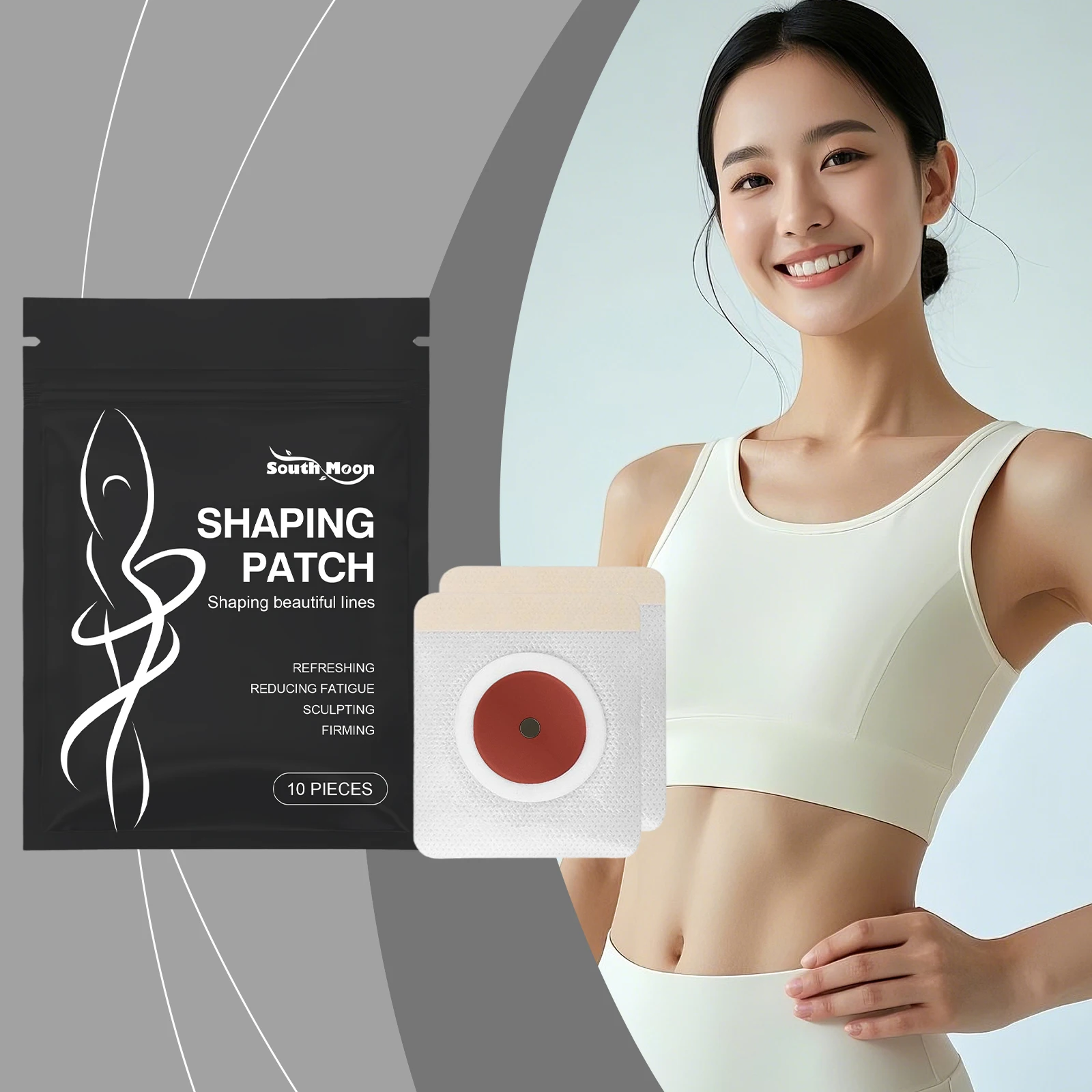 

Thin Lightweight Body Shape Patch - Gentle Daily Care, Highlights Body Contours, Fits Skin Closely, Suitable for Daily Body Care