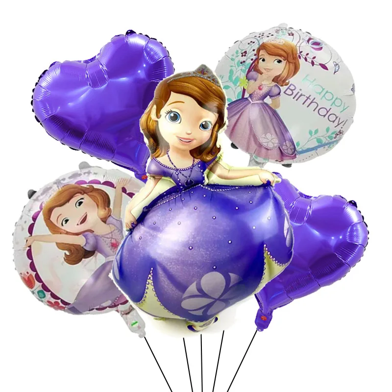 Disney księżniczka motyw balon śnieg biała syrenka księżniczka dzwon Sofia kopciuszek z balonów foliowych dekoracja urodzinowa dziewczyny