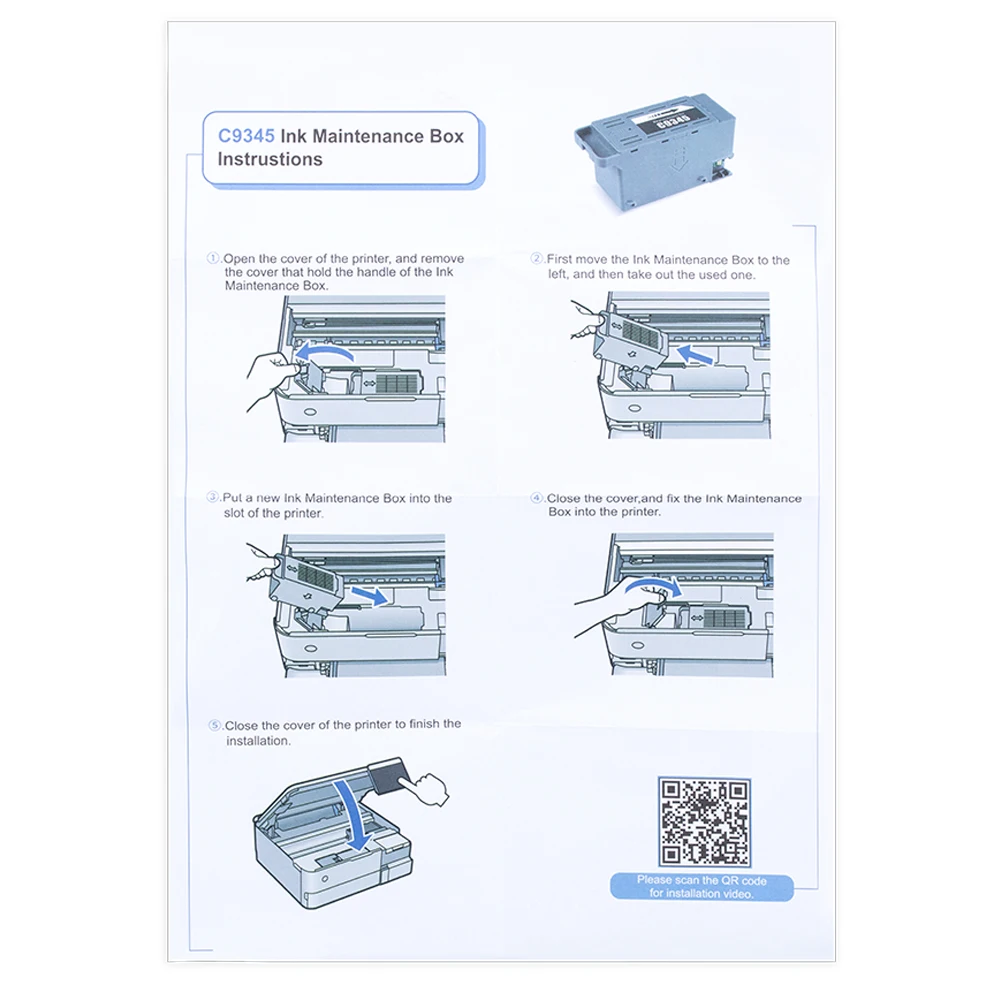 C9345 scatola di manutenzione per Epson ET-16600 ET-16650 ET-8550 ET-5800 ET-5880 L8050 L15150 WF-7840 WF-7830 WF-7310 EC-C7000 PXMB9