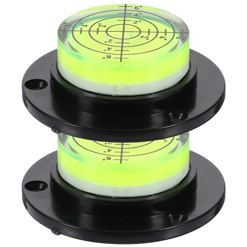 

2pcs Bubble Mini Level Tool Compact High Size Horizontal Measuring Instrument For Rv Tripod Camera Phonograph