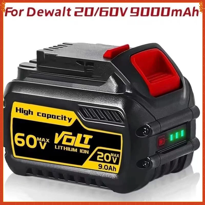 

4/6/9Ah for DeWalt Flexvolt 20V/60V Replacement Battery for Dewalt DCB609 DCB606 DCB547 Rechargeable Batteries