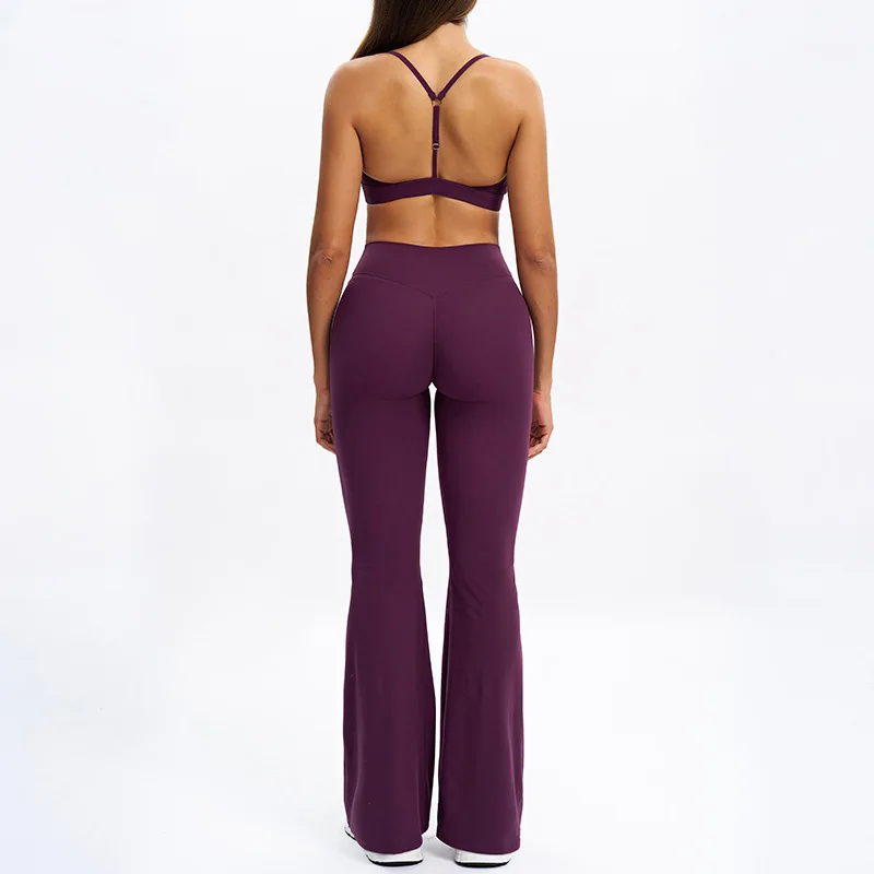 Schwarzer, gebürsteter Outdoor-Sportanzug für den Winter, blauer, eng anliegender, rückenformender Yoga-Anzug für Damen, hüft- und taillierte rote Fitness