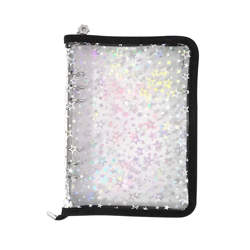 A5 Glitter Red DIY Binder Photocards Collect Book Diary Agenda Planner DIY Cover Album Stationery