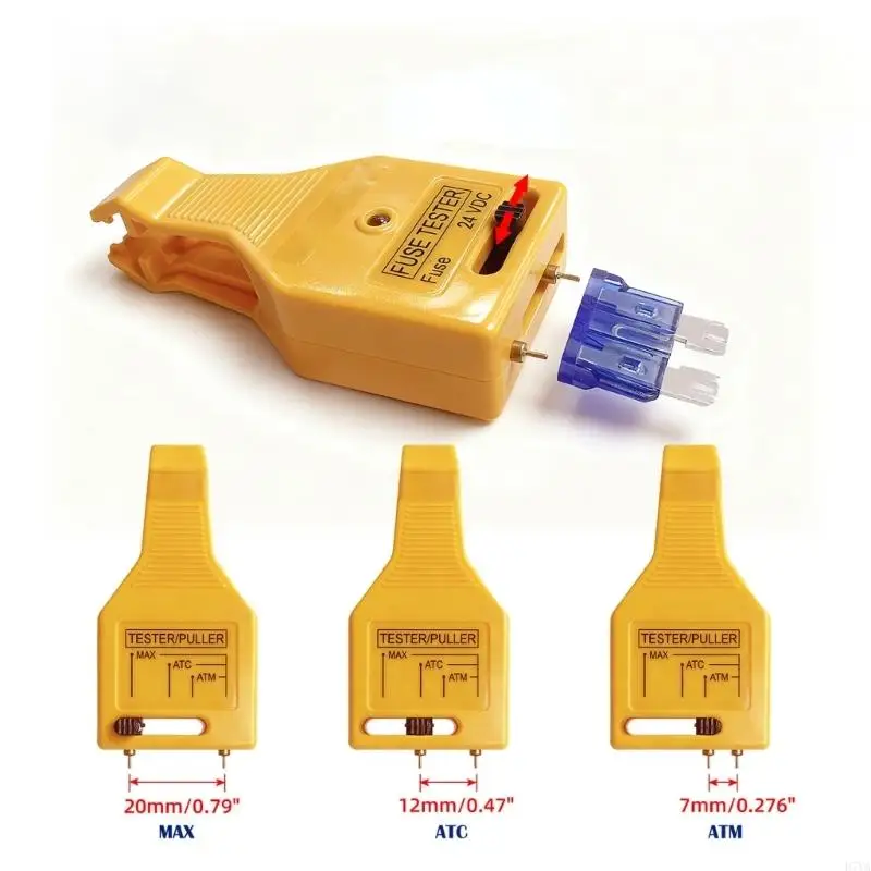 Car Multifunction Fuses Tester Puller With LED Light Fuses Checker Puller For Mini Standard Maxi Blade Fuses D7YA