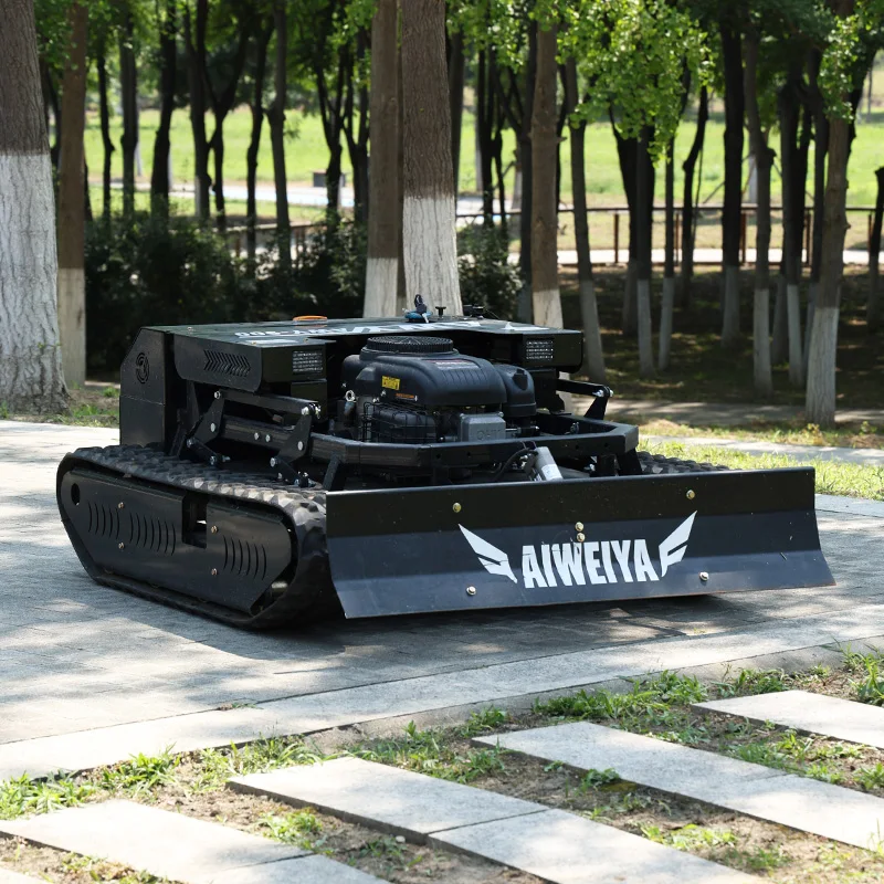 

Customized CE EPA approved all terrain lawn mower, agricultural rubber track remote control robot lawn mower