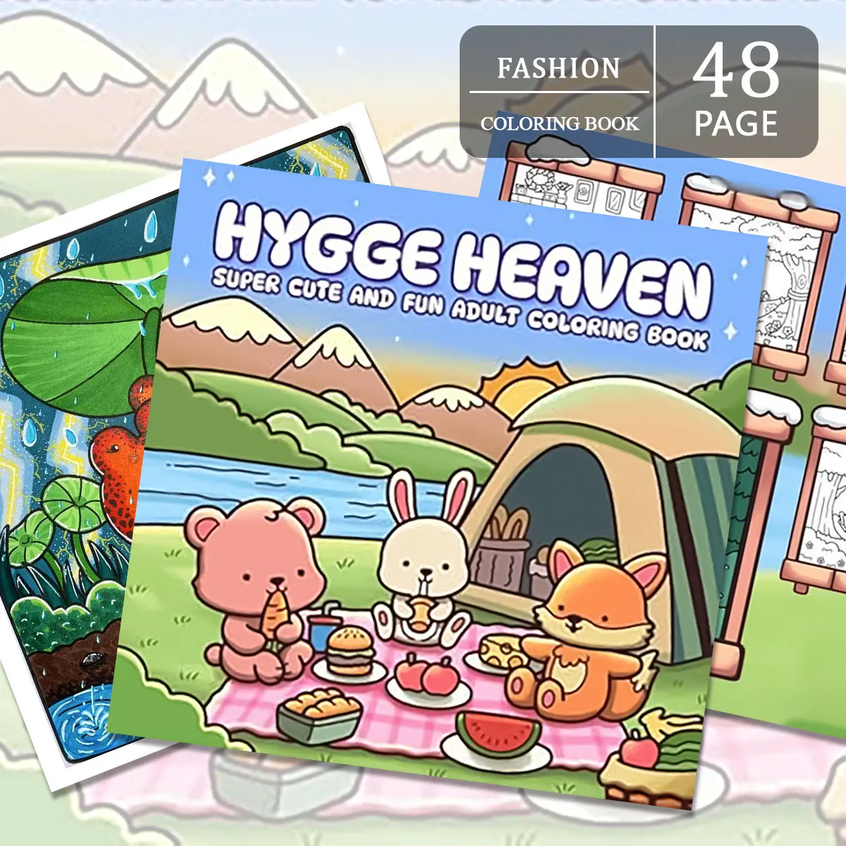 Cute Animal Fashion Atmosphere Fun Coloring Book,A Creative Gift for Family Parent-Child DIY Interaction