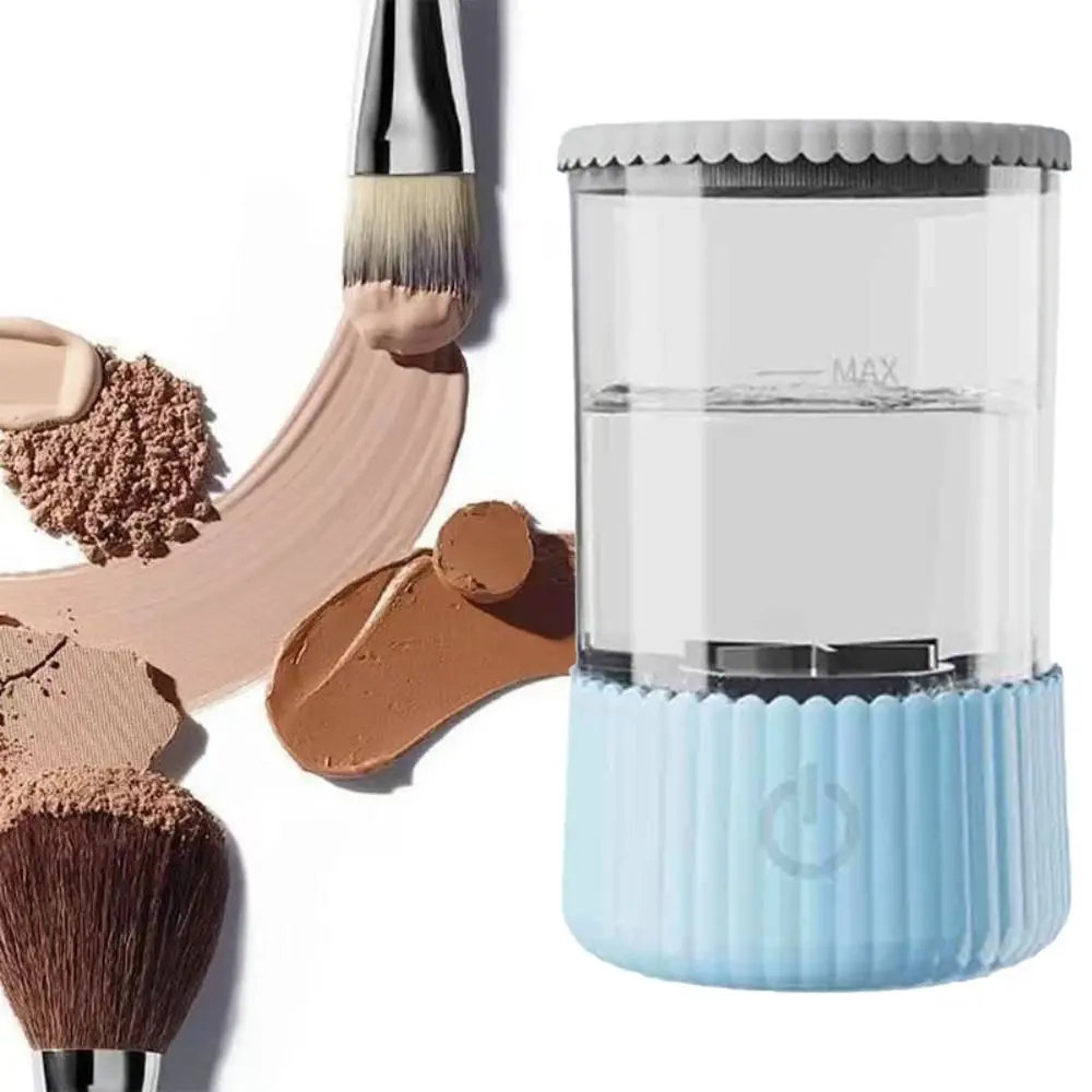 Limpiador de brochas de maquillaje eléctrico automático 3 en 1, 5V, secador de brochas de belleza, cepillo de maquillaje visible multiusos, lavadora perezosa