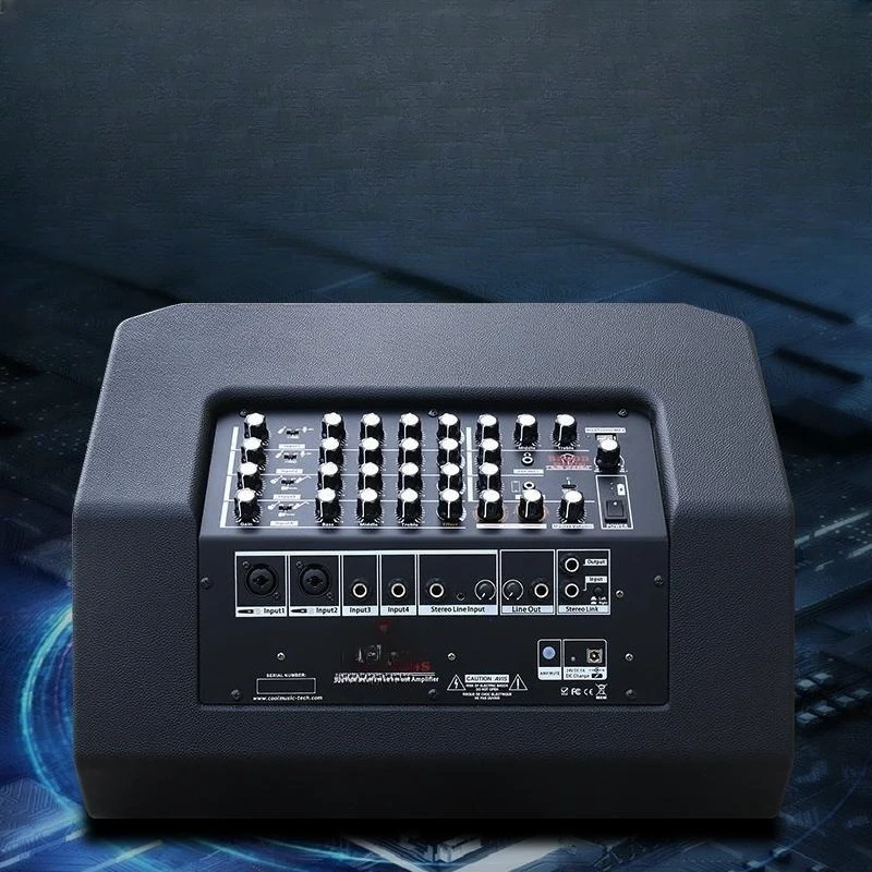 Outdoor guitar playing and singing speakers, saxophone live street performances, electronic organ speakers