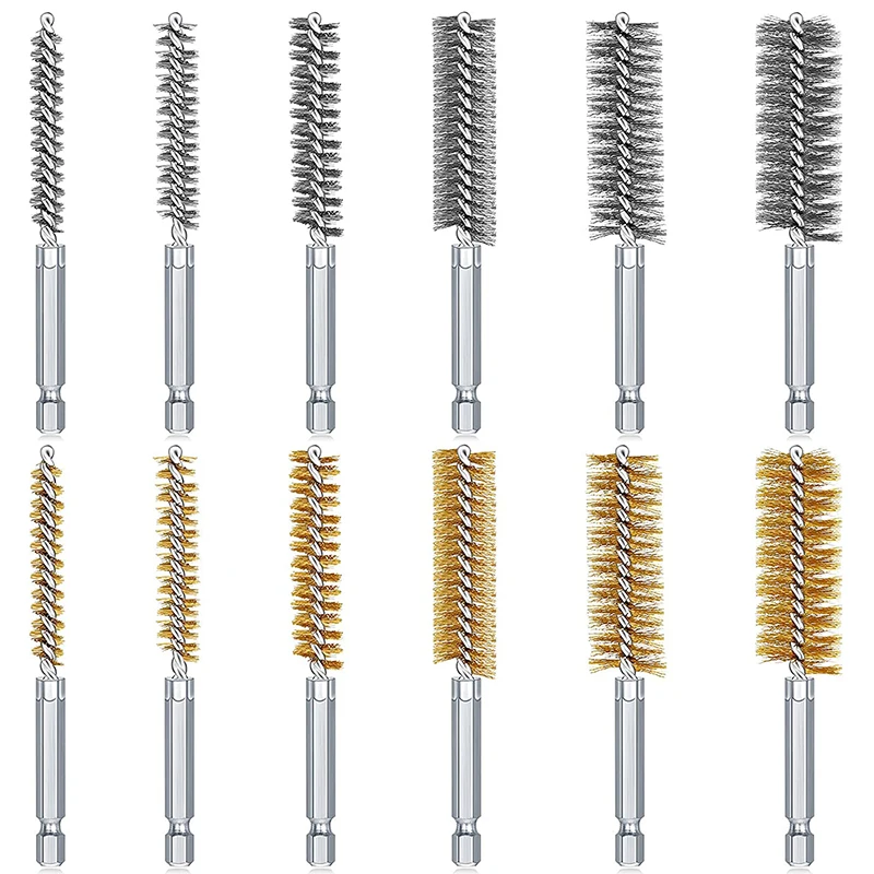 Stainless Steel Drilling Brush Twisted Wire Stainless Steel Cleaning Brushes For Electric Drill Impact Tool Cleaning