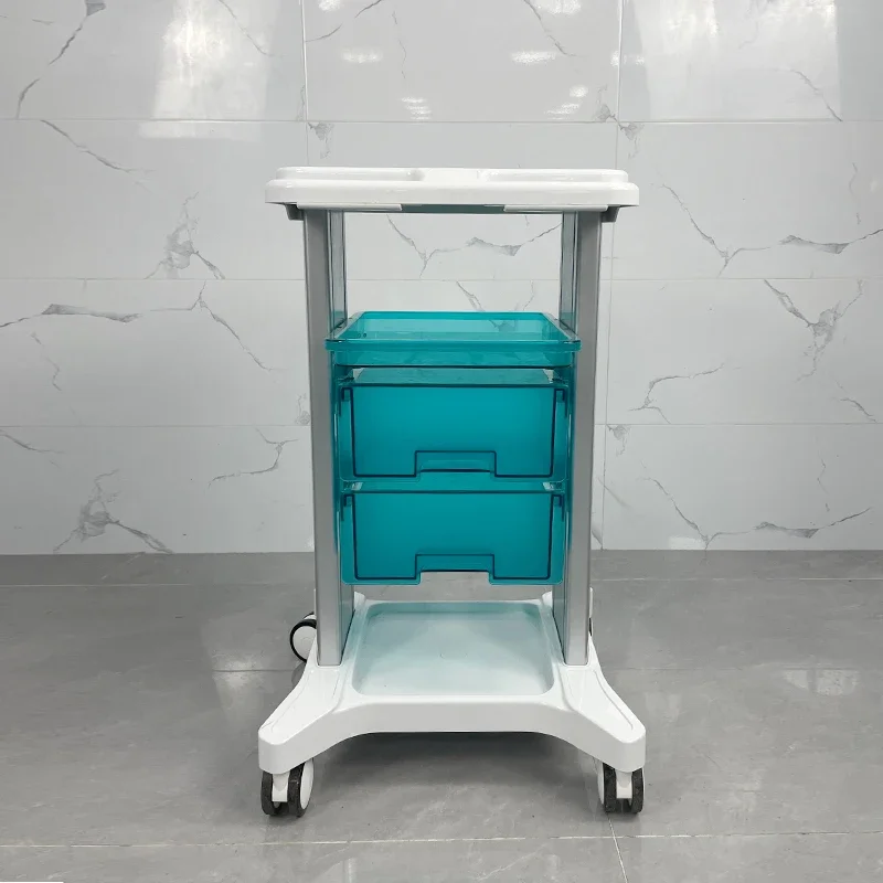 Beautify Instrument Trolley Cart Medical Manicure Tattoo Utility Salon Trolley Storage Shelf Salon Furniture Kosmetik Wagen FYST