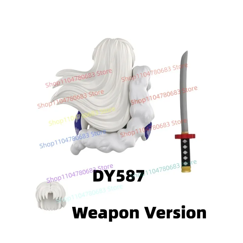 New 5CM Figure White Hair Youth DY584 DY585 DY587 DY586 Assembly Model Ornament, Anime TV Character Figure Toy, Gift Collection