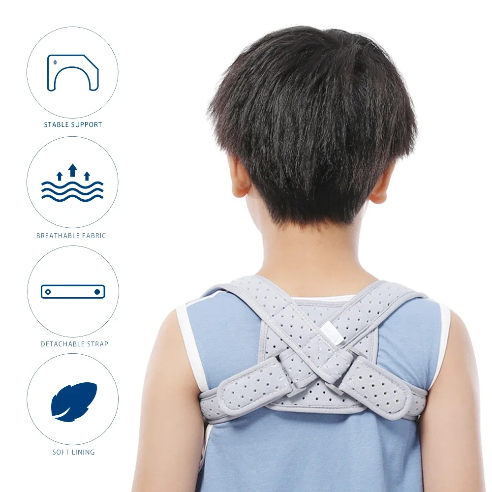 1Pcs Clavicle Brace & Posture Back Brace for Women Men Kid - Broken Collarbone Sling for Injuries,Shoulder Support Strap for Mid