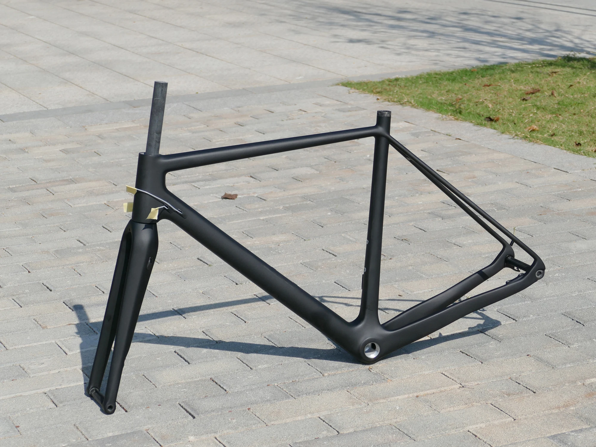 2025 Carbon Matt Cyclocross Bike Road Bicycle Cross Frame 49cm 52cm 54cm 56cm 58cm + fork 12mm