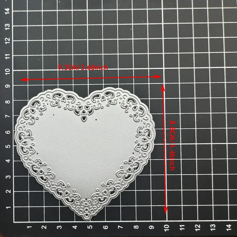 Love Heart Cutting Dies Cut Stencils Card Paper Craft DIY Template Metal Cutting Dies Album Embossing Scrapbooking