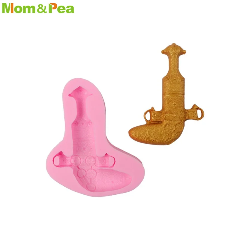 MPA2513 Oman Knife Shaped Silicone Mold Gum Paste Chocolate Ornamental Fondant Mould Cake Decoration Tools